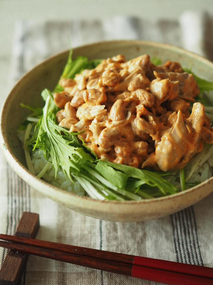 納豆ツナコチュマヨ丼