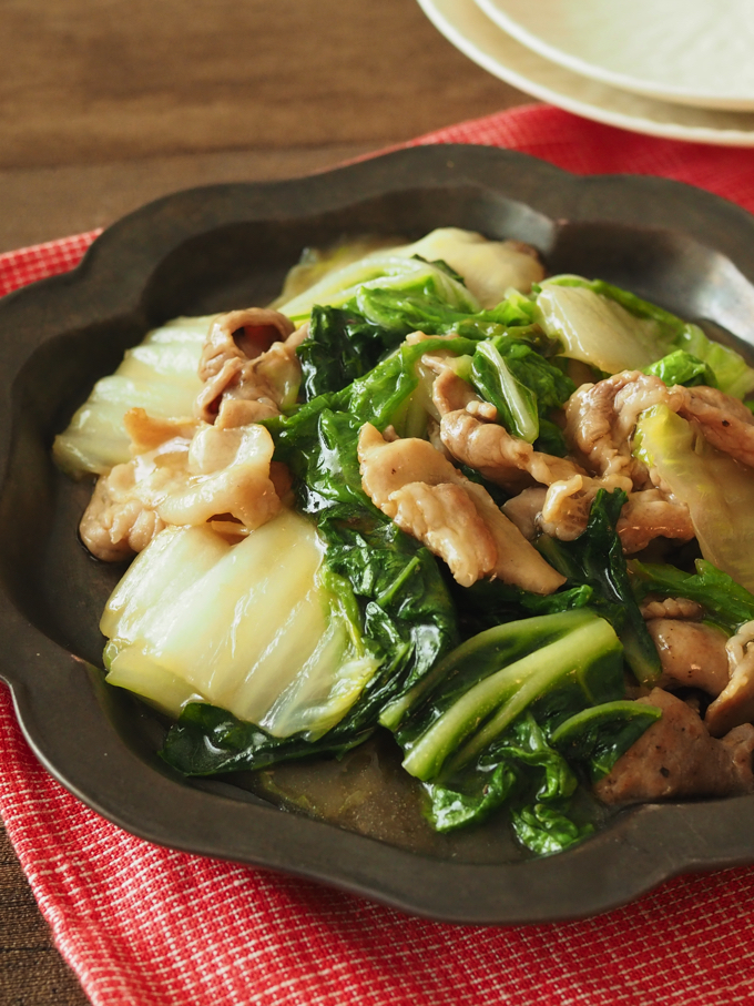 白菜と豚肉のとろとろ炒め