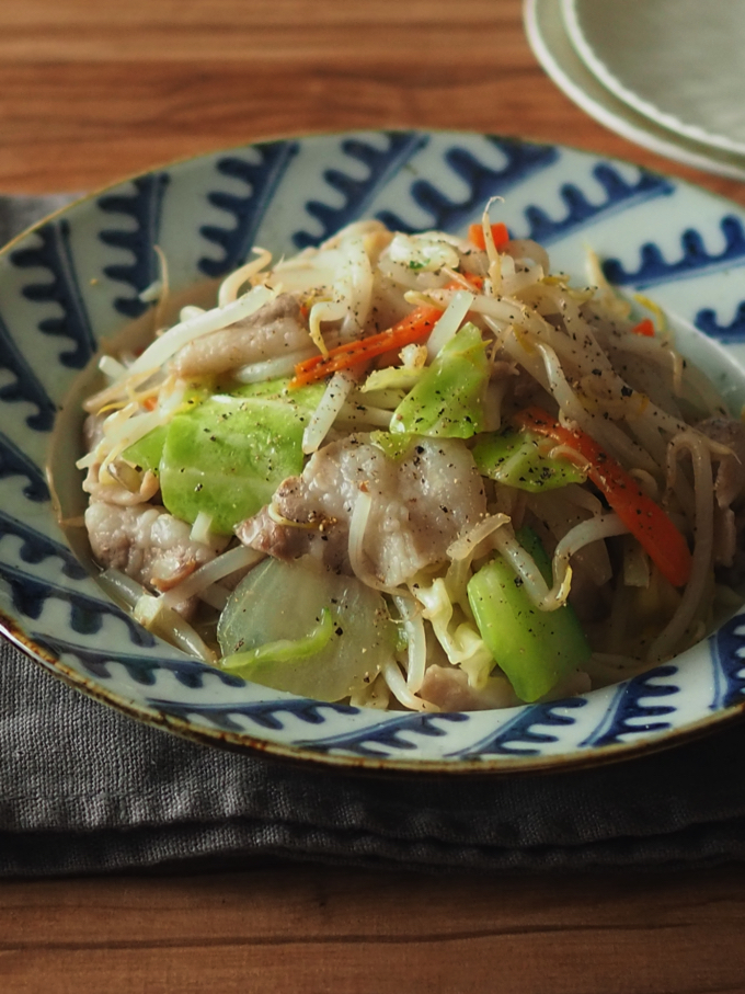 豚と野菜のレモン塩炒め