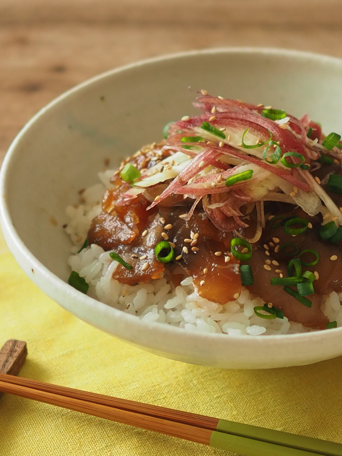 あじとみょうがのさっぱり丼