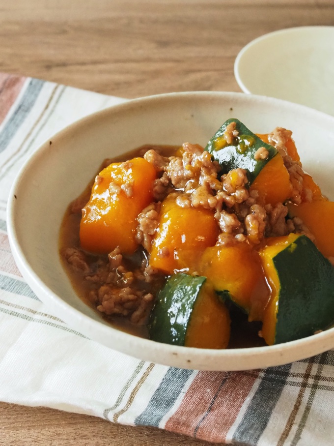 かぼちゃのそぼろ煮