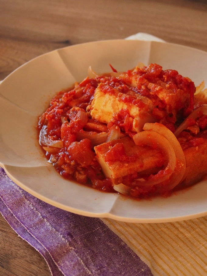 ツナと厚揚げのほったらかしトマト煮