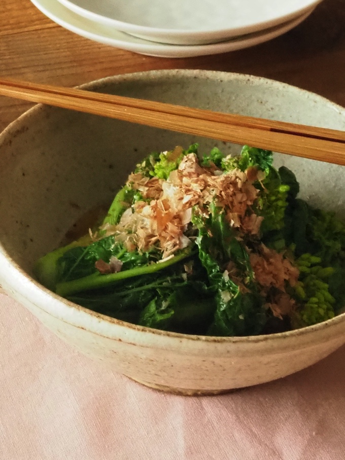 菜の花のシンプル辛子あえ