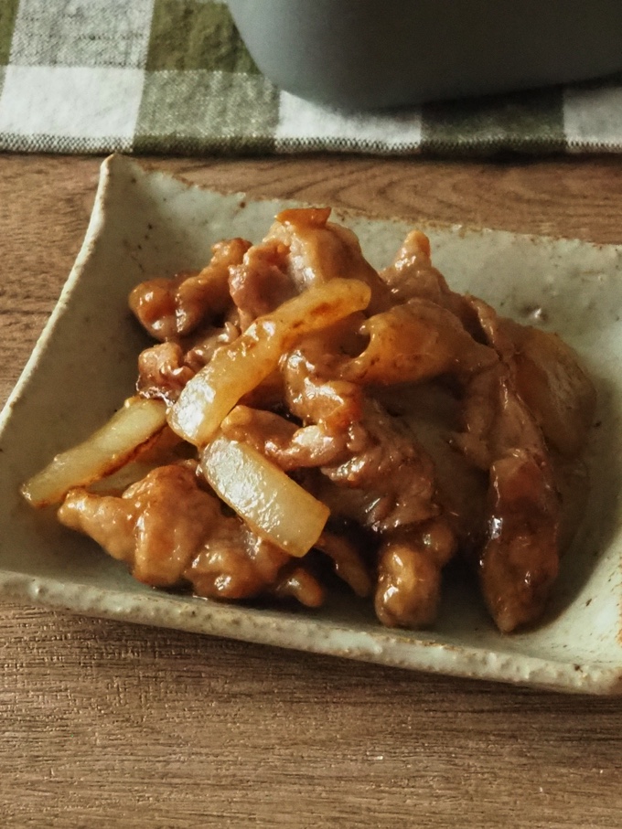 【お弁当おかず】豚肉のはちみつ味噌炒め