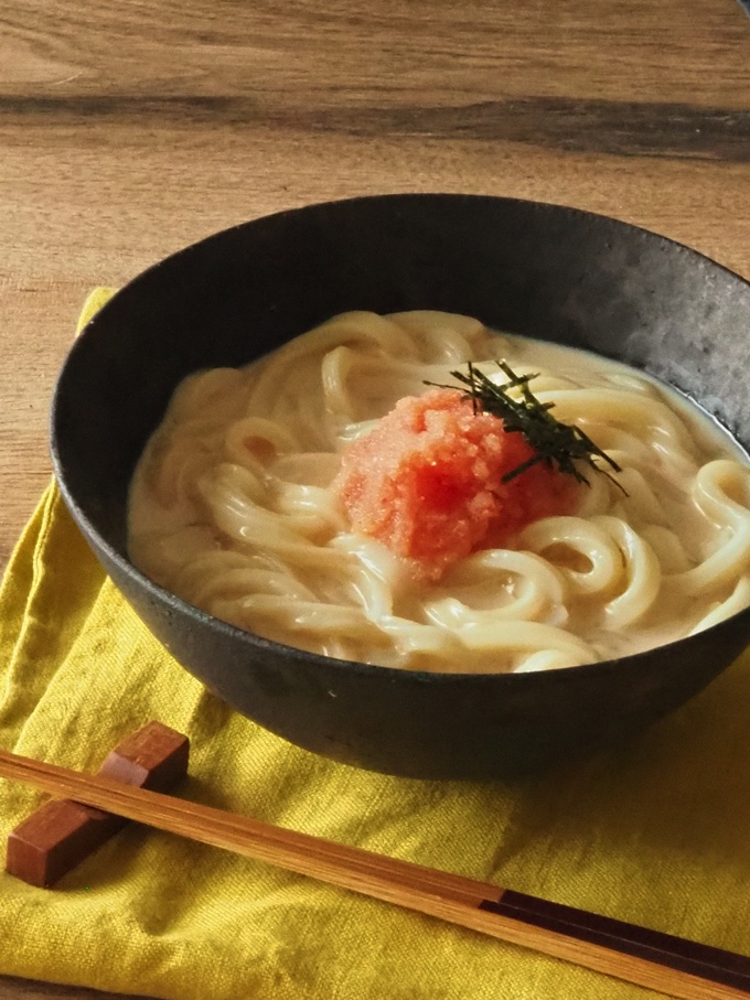 まろやか冷やし明太クリームうどん