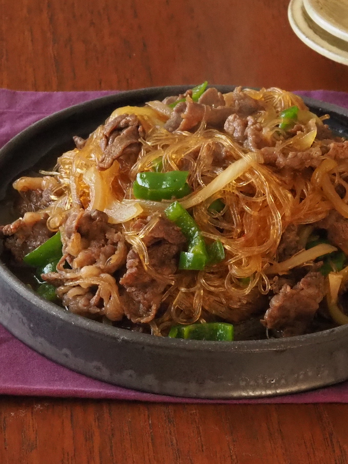 ごま油香る焼肉のたれチャプチェ