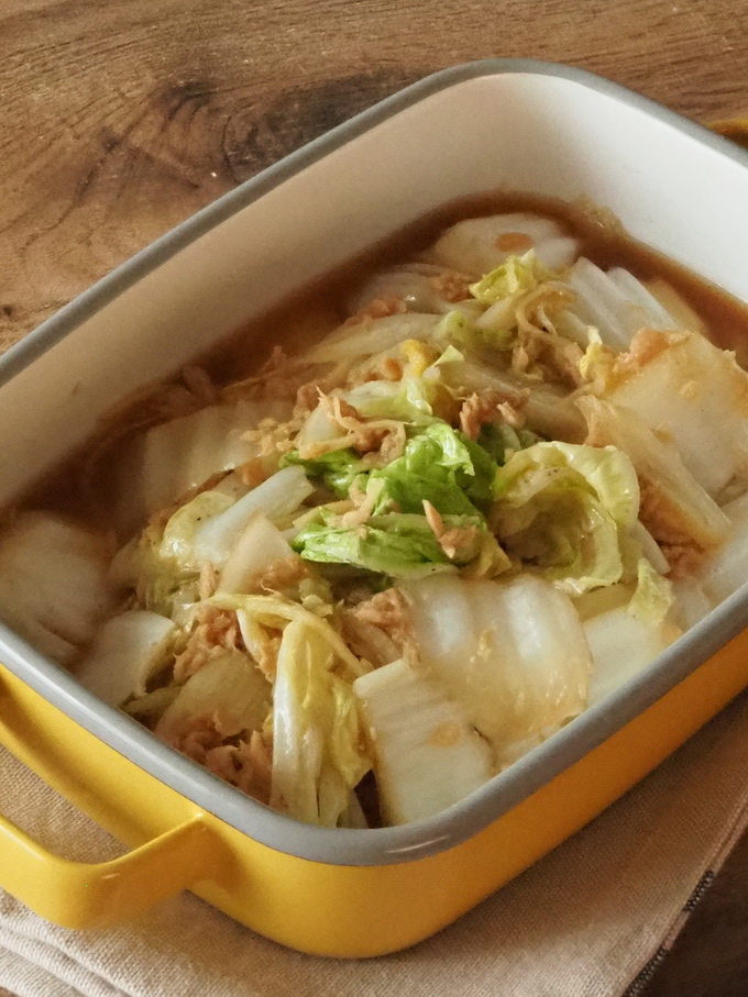 【作りおきおかず】白菜とツナのしょうが煮