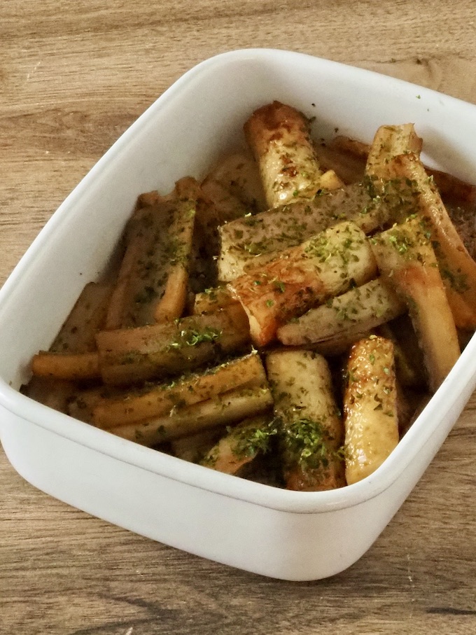 【作りおきおかず】ちくわれんこん磯辺炒め