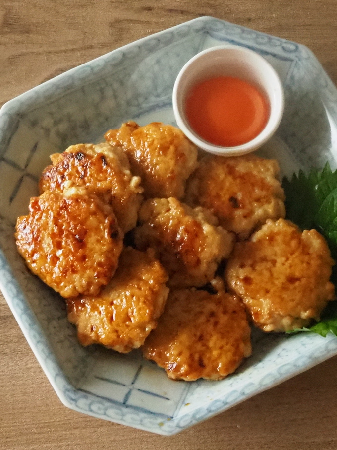 鶏むねと豆腐のふわふわ照りつくね