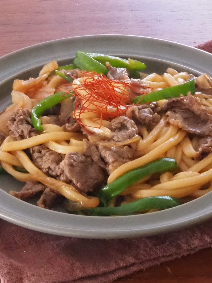 焼肉のたれでプルコギうどん