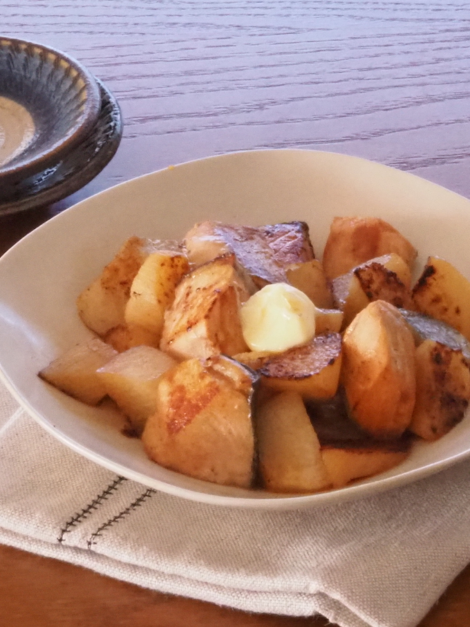 調味料2つだけ！鮭と長芋のバター醤油