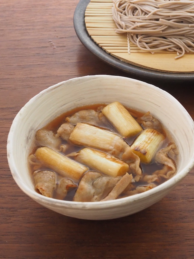 香ばし焼きねぎと豚肉のつけそば